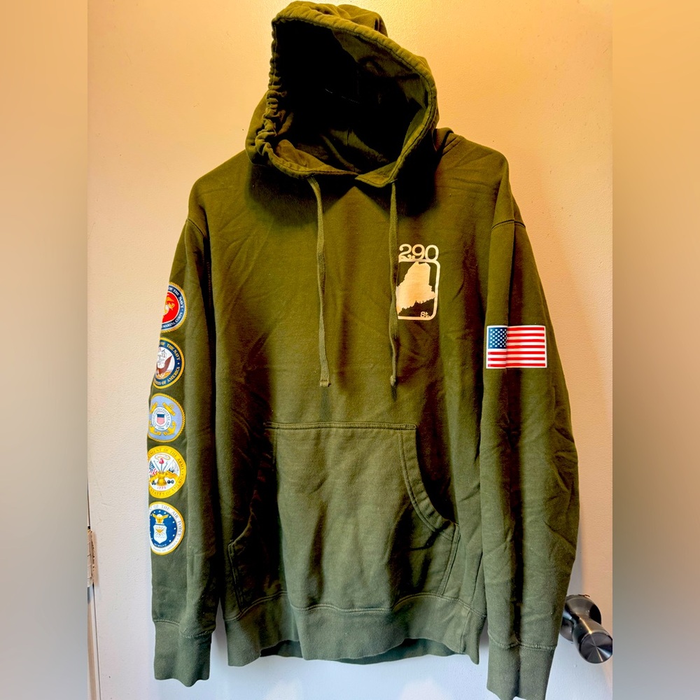 290 Main St bar hoodie military edition size Med